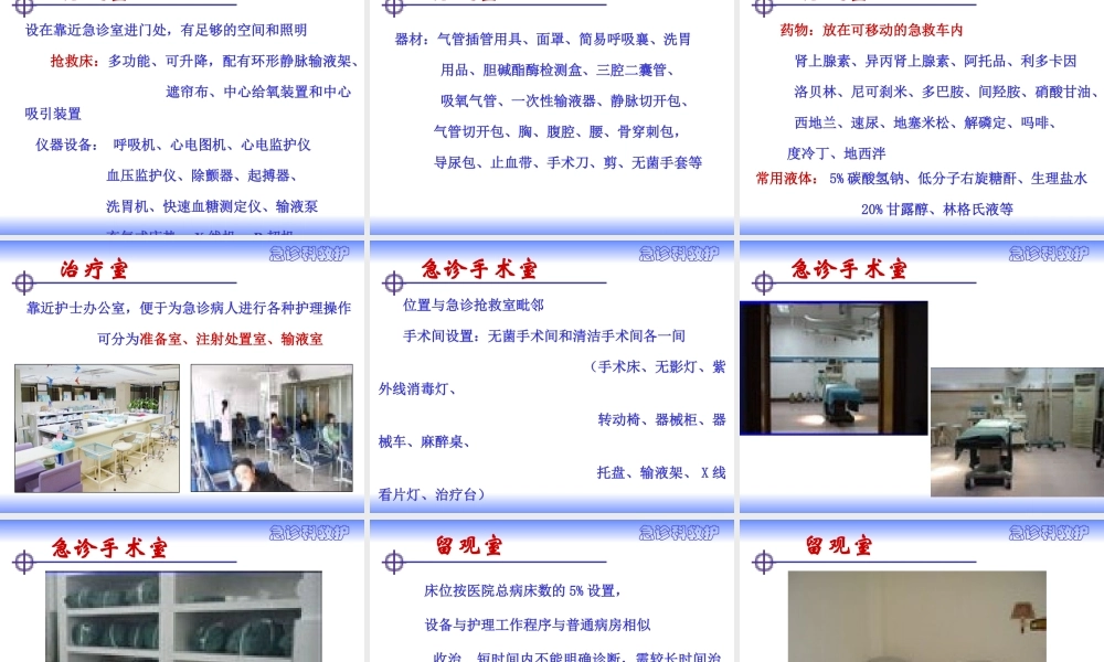 急诊科设置.ppt