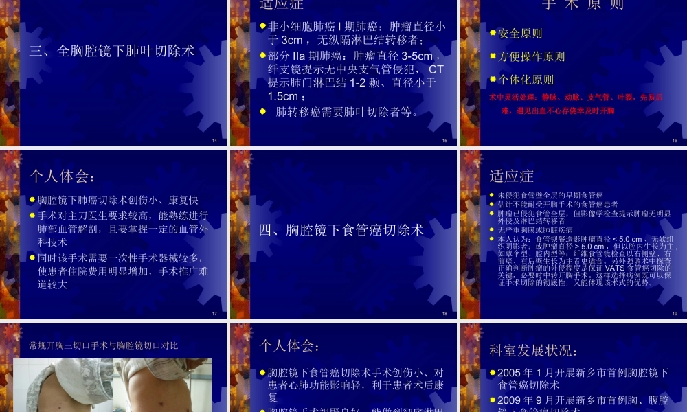 张立国-胸腔镜在胸外科的应用ppt.ppt