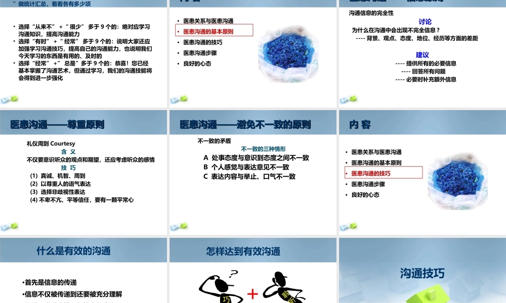 医患沟通的技巧及心得.ppt