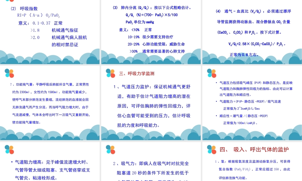 呼吸系统监测.ppt