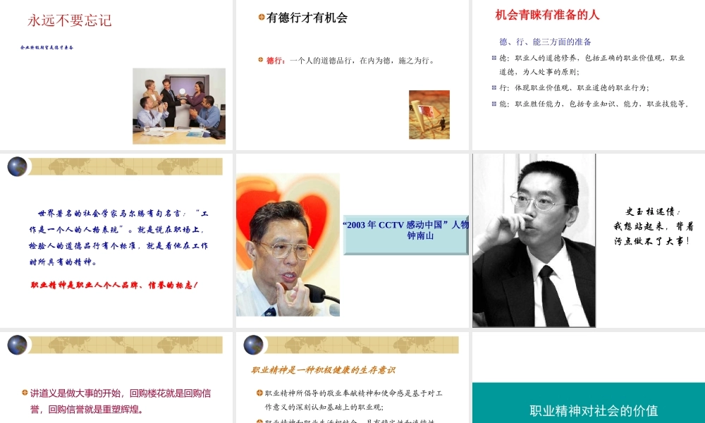 如何培养我们的职业精神.ppt