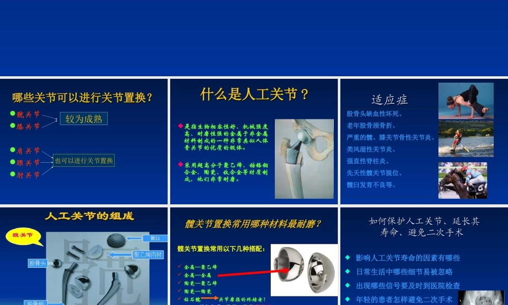 如何延长人工关节的寿命.ppt