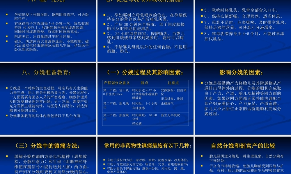 孕妇学校课程(三).ppt