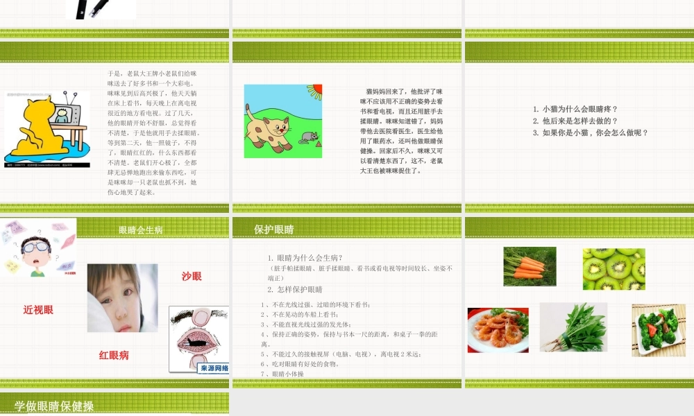 大班健康眼睛的秘密.ppt