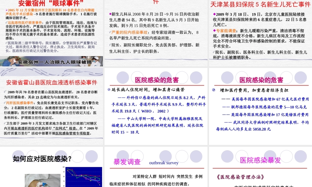 医院感染的暴发调查-苏虹.ppt