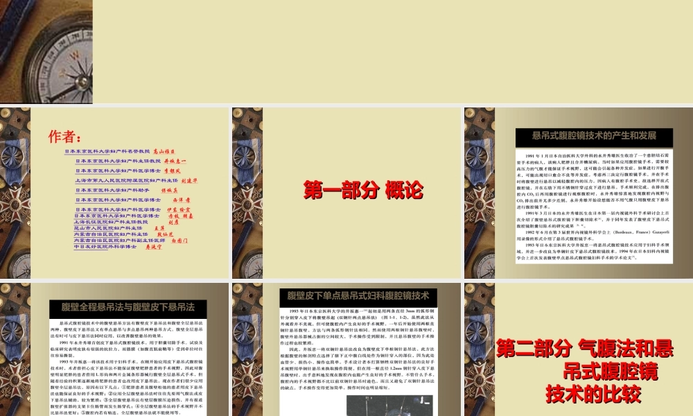 妇科悬吊式腹腔镜手术.ppt