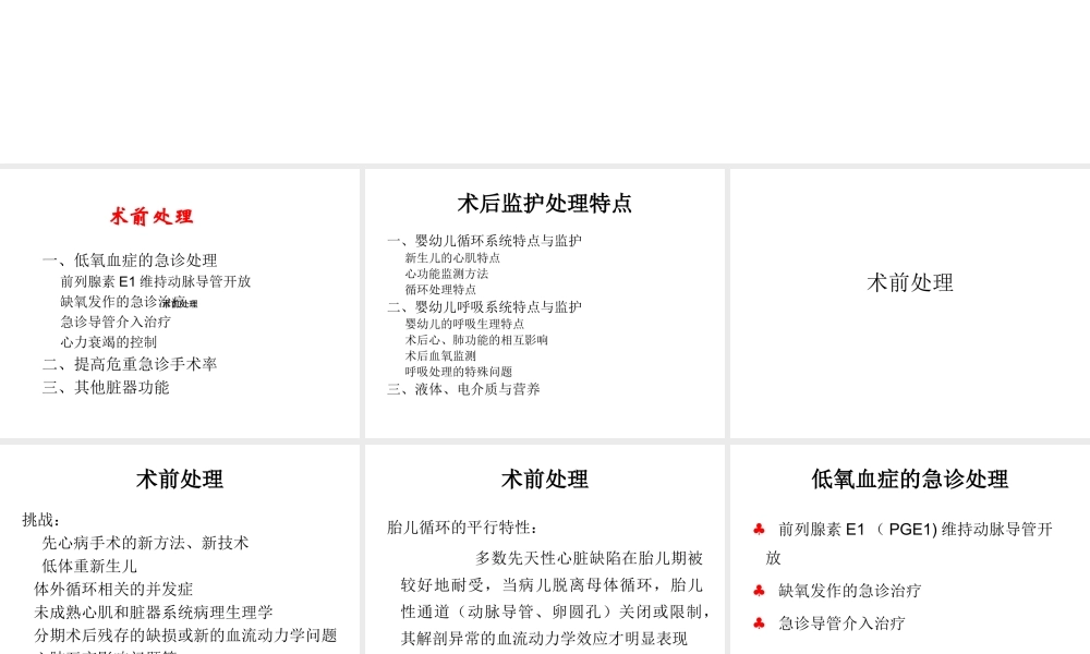 婴幼儿心血管手术监护讲课.ppt