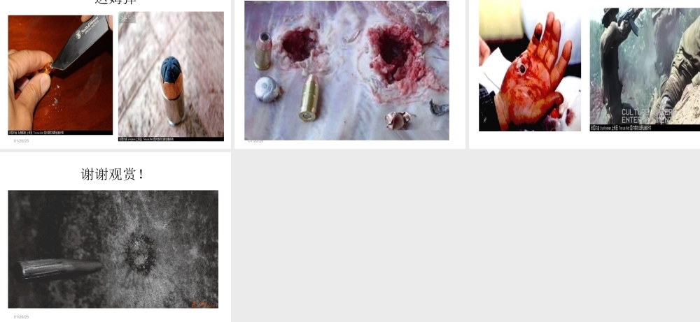 子弹杀伤原理与杀伤效果.ppt