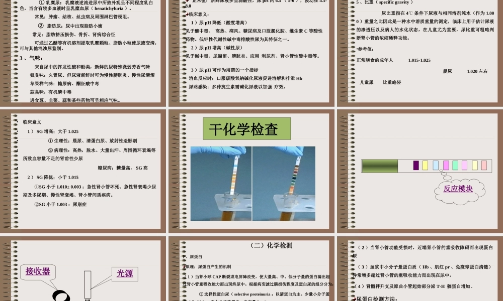 尿常规和沉渣检查.ppt