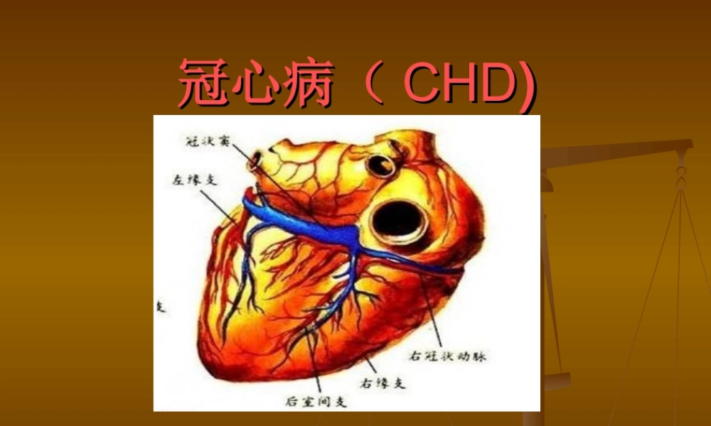 冠心病(CHD).ppt