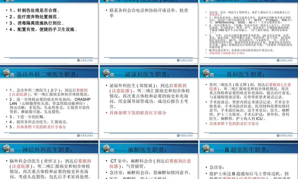 多发伤急诊演练.ppt