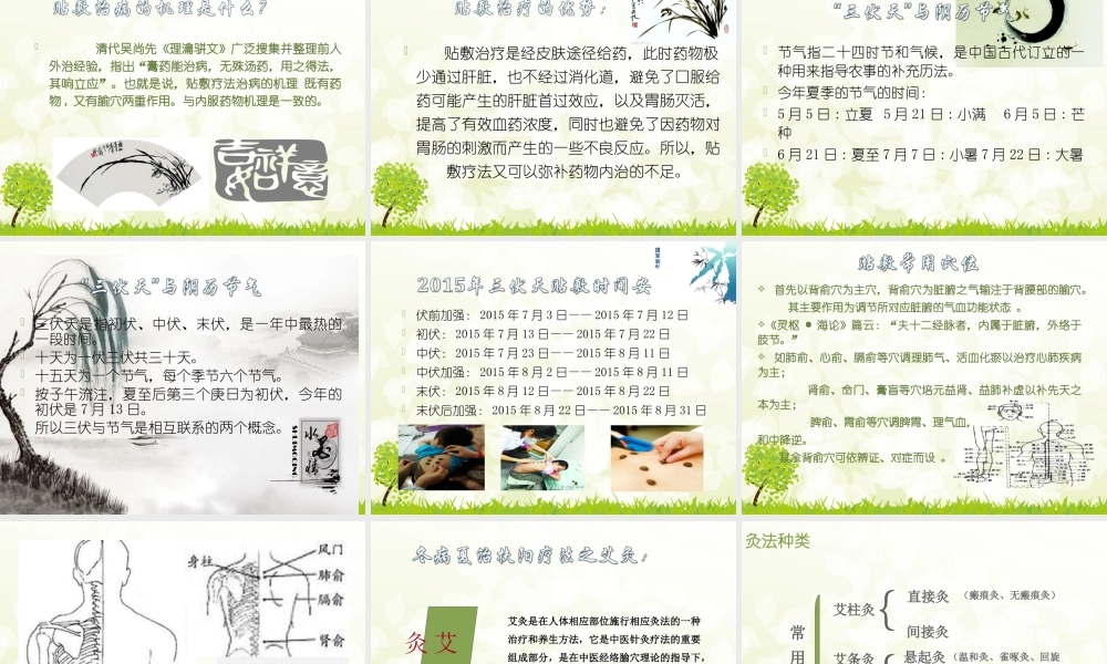 冬病夏治论扶阳.ppt