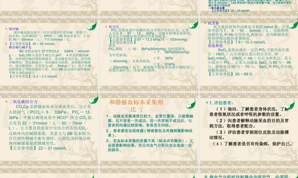 动脉血气分析模板.ppt