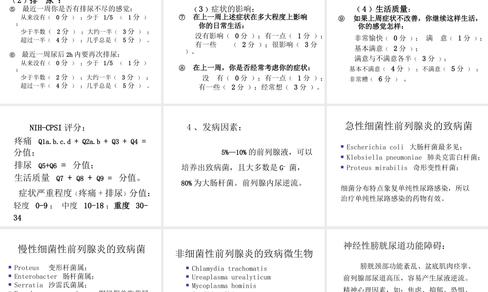 前-列-腺-炎综合征.ppt