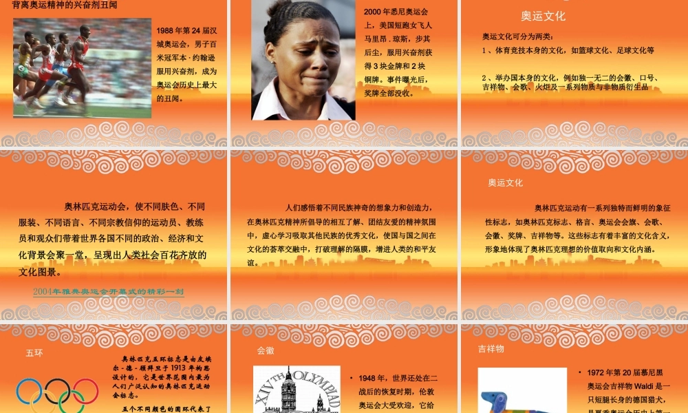 奥运精神与奥运文化精讲.ppt