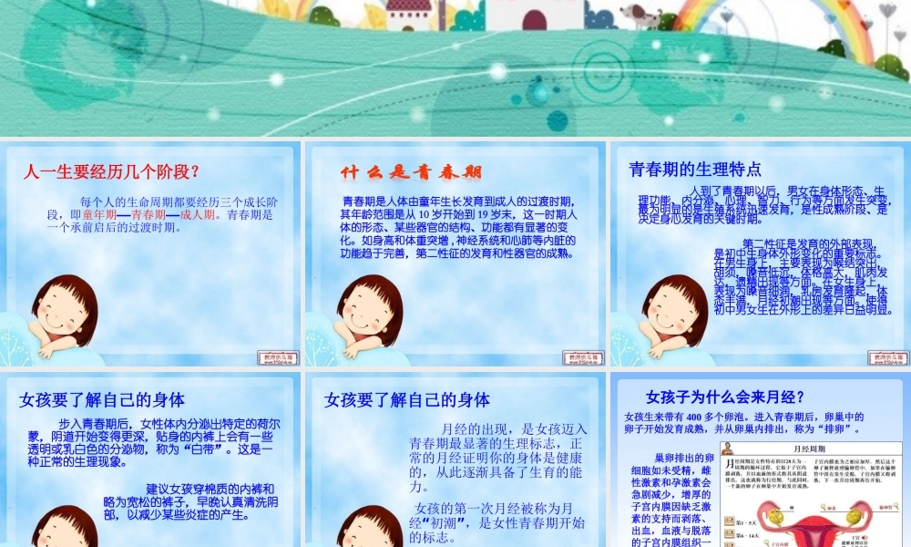 女生青春期健康知识讲座.ppt