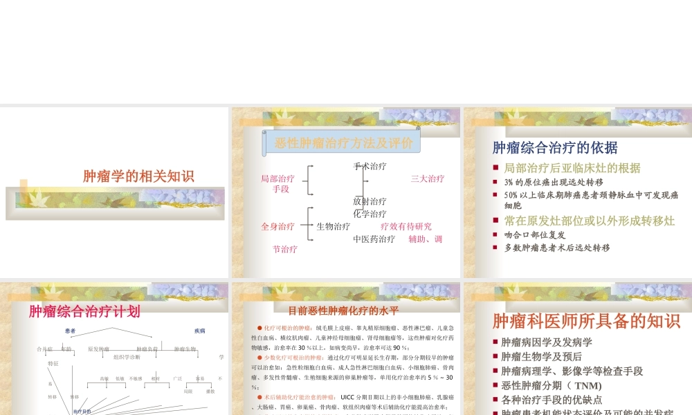 化疗毒副作用的防治.ppt