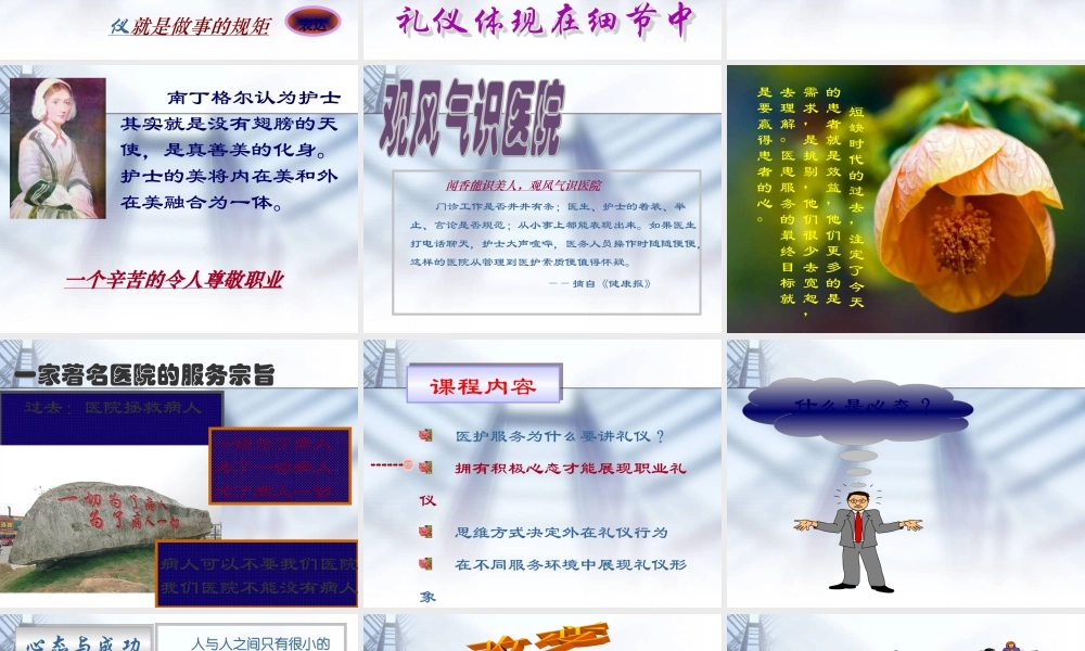 医院职业服务礼仪讲义分析.ppt