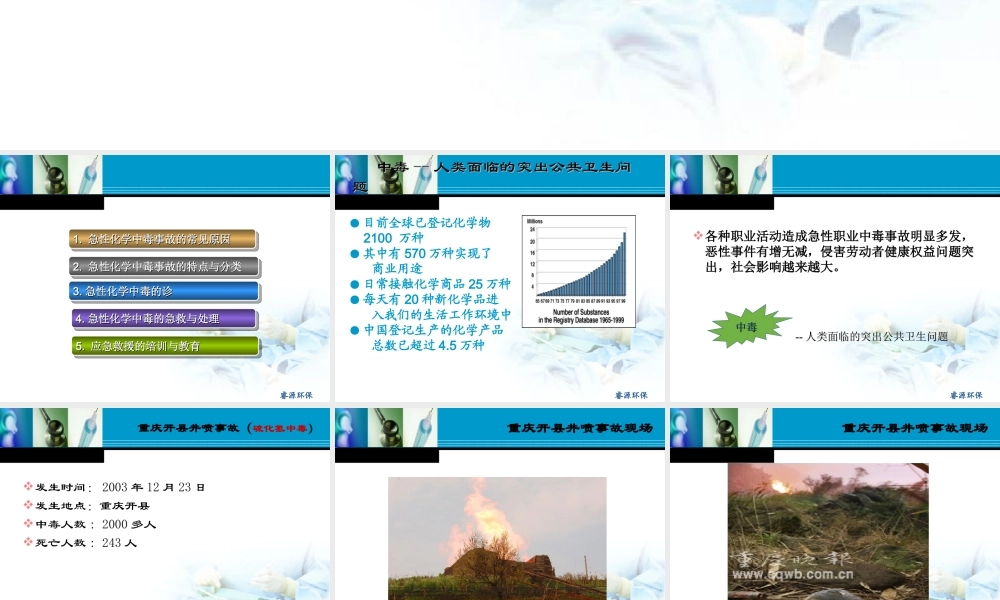 中毒事故的应急处理与救援(2月2021日)汇总.ppt