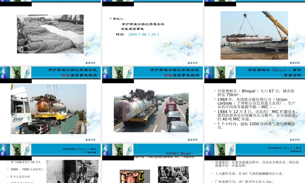 中毒事故的应急处理与救援(2月2021日)汇总.ppt