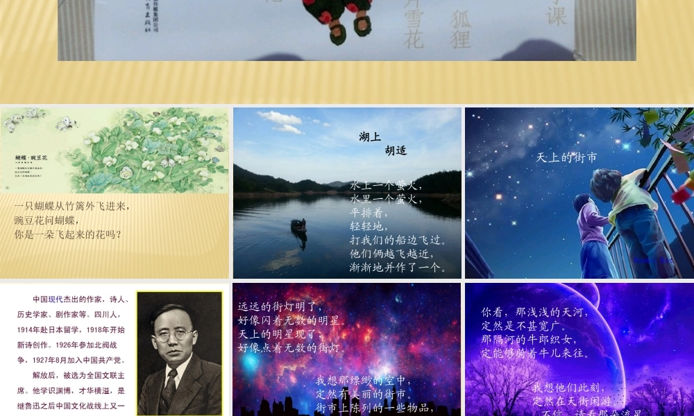 儿童诗集：蝴蝶豌豆花.pptx