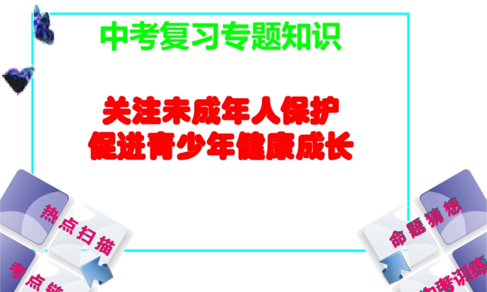 关注未成年人保护-促进青少年健康成长.ppt