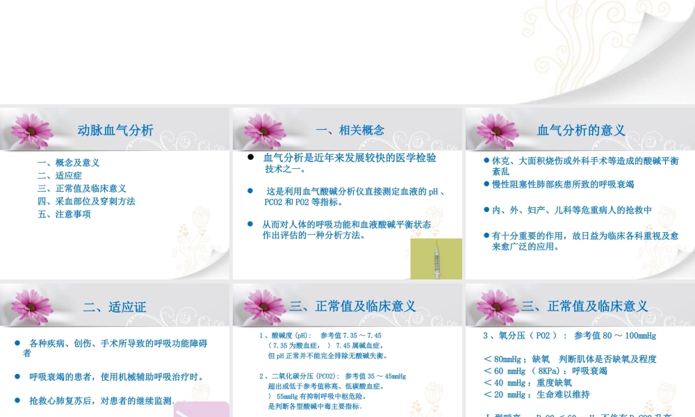 动脉血气分析的采集.ppt