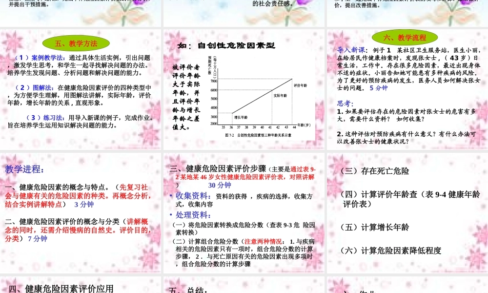健康危险因素的评价步骤及应用.ppt