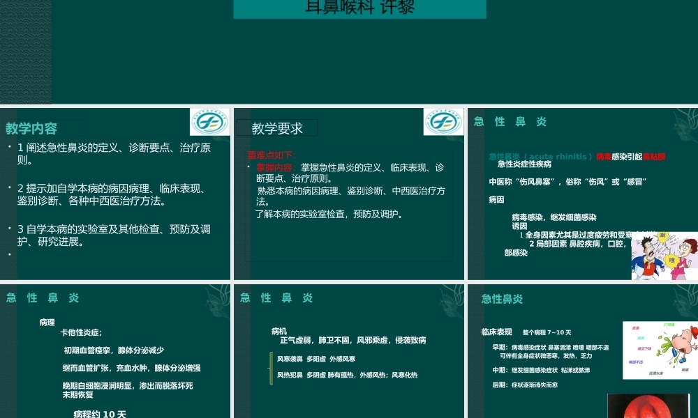 中西医结合耳鼻喉鼻炎.pptx