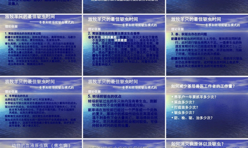 动物寄生虫病防治进展.ppt