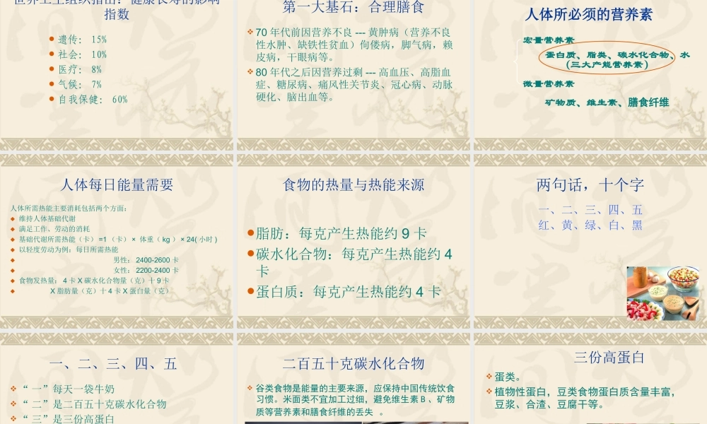 健康四大基石资料.ppt