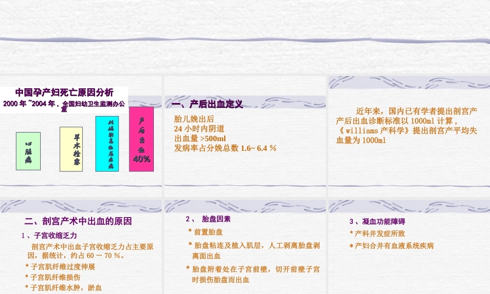 剖宫产术后早期产后出血的防治.ppt