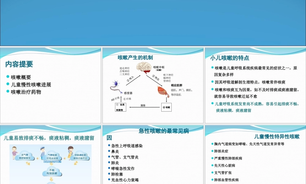 儿童咳嗽及常用止咳药2012.6.19.ppt