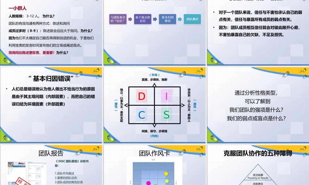 克服团队协作的五种障碍.ppt