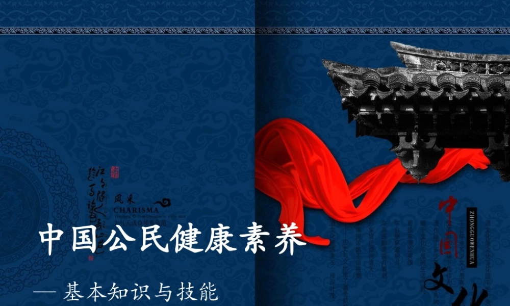 中国公民健康素养PPT精讲.ppt
