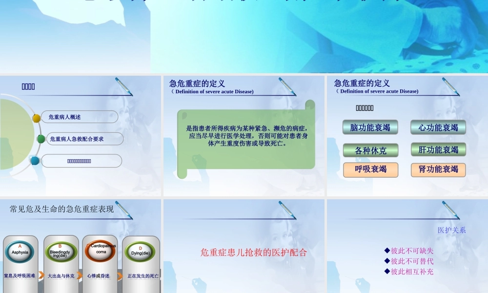 儿科危重病症抢救医护配合(曾细秋).ppt
