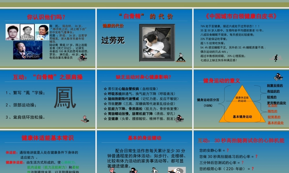 健身运动以及运动处方.ppt