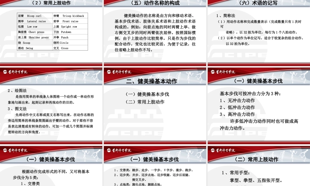 健美操基本动作与术语.ppt