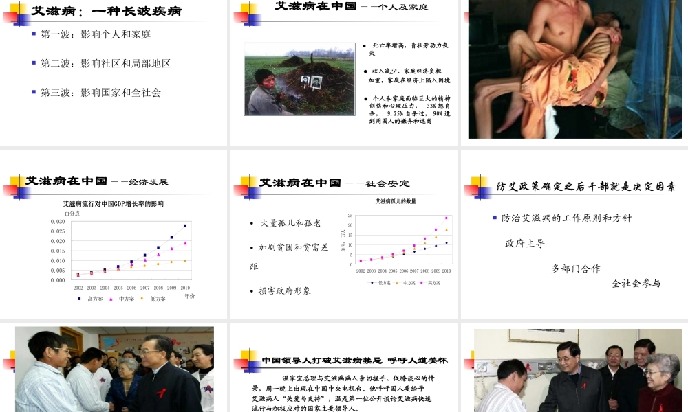 中央学校多部门合作遏制艾滋病蔓延2005-湖北.ppt