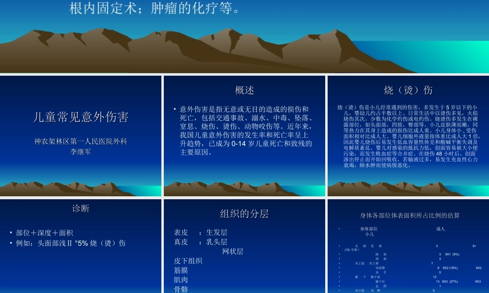 儿童常见意外伤害.ppt