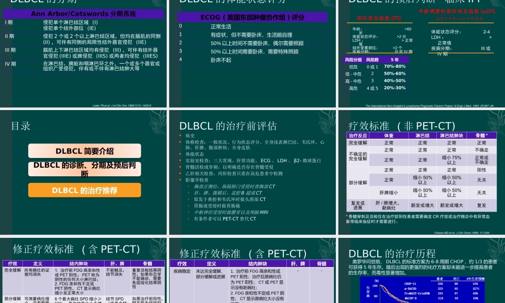 中国弥漫大B细胞淋巴瘤诊疗指南.pptx