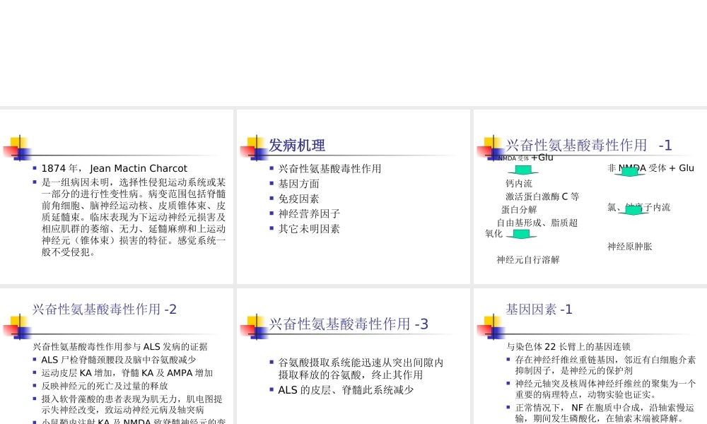 傅健分析——运动神经元病-发病机理大纲.ppt