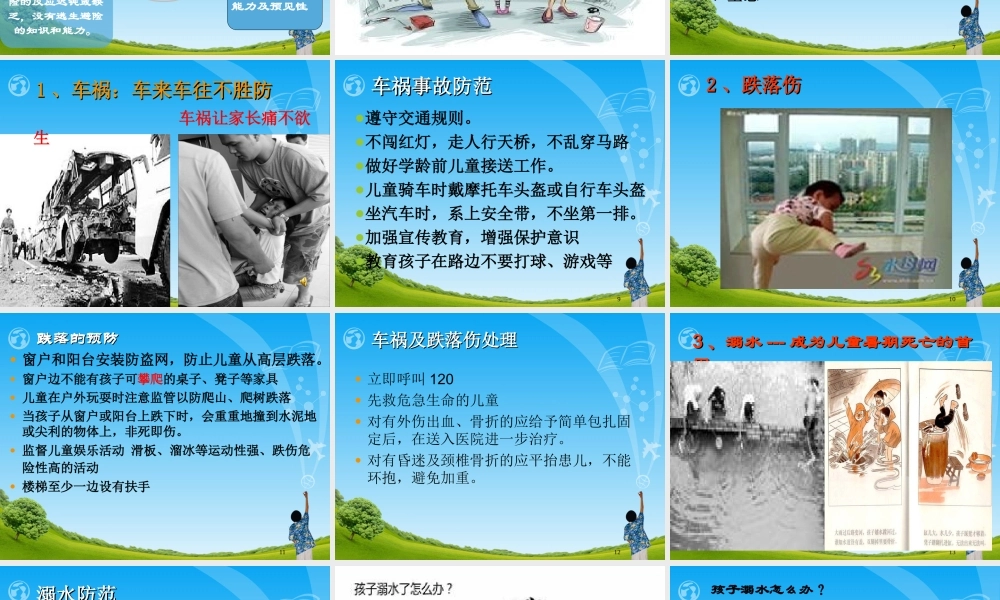 儿童意外伤害防范与处理-王云.ppt