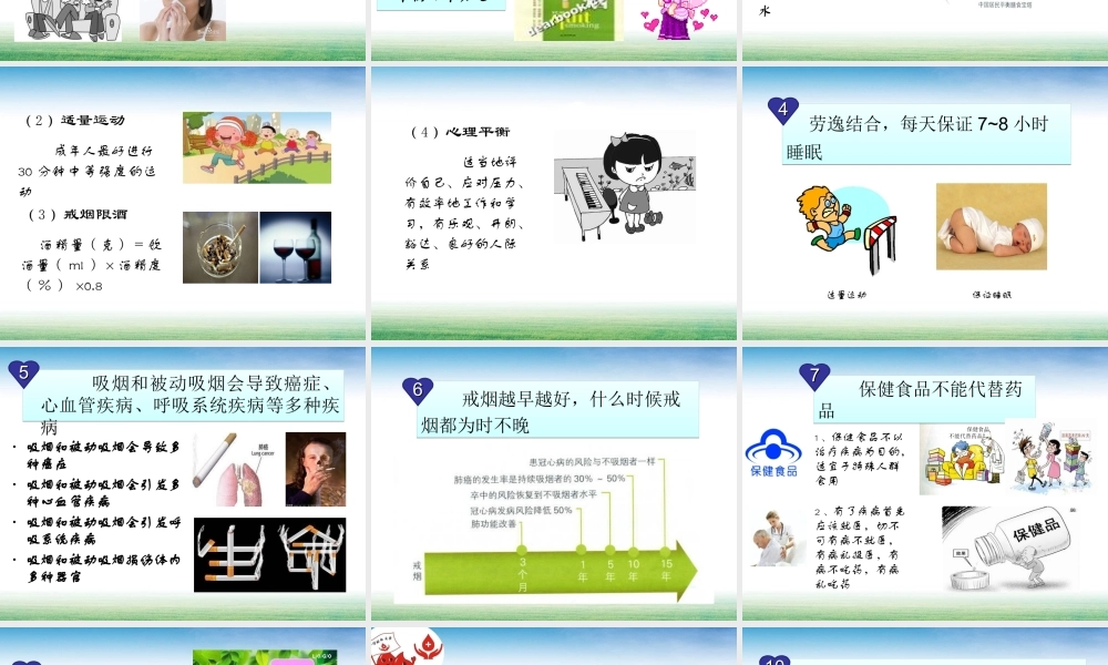 中国公民健康素养66条知识讲座.ppt