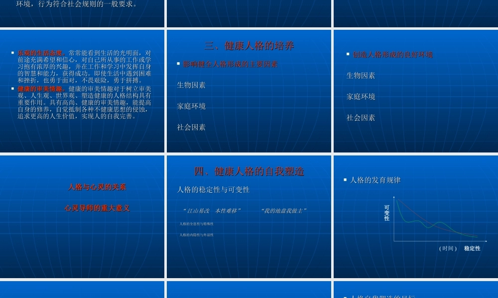 健康人格自我塑造.ppt