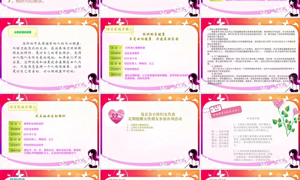 八里途社区关爱女性健康1111.ppt