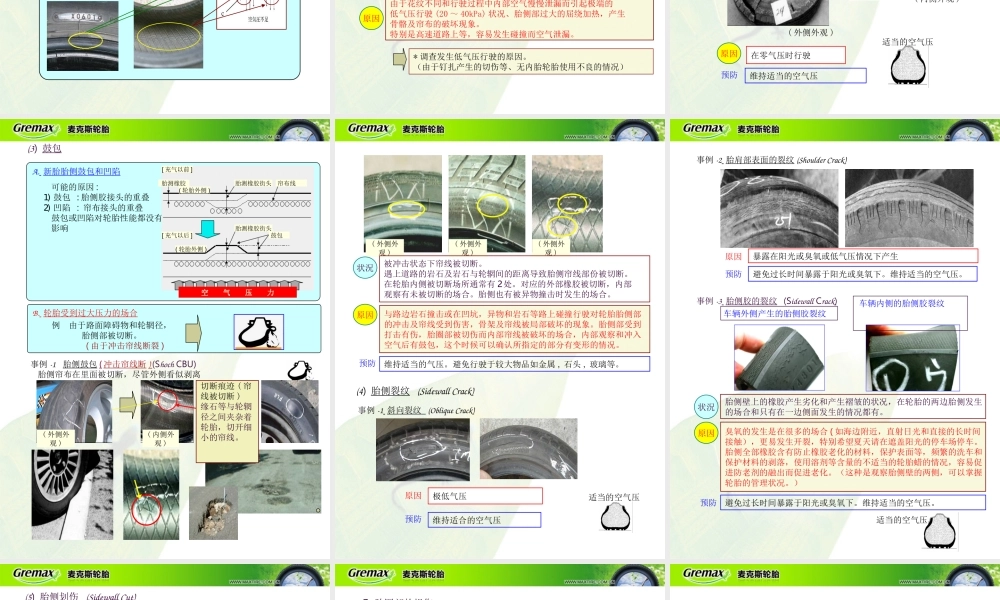 关于轿车用的轮胎的损伤判定.ppt