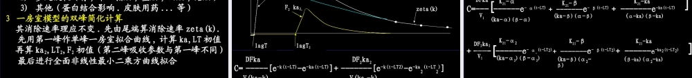 药代动力学参数的计算问题--孙瑞元.ppt