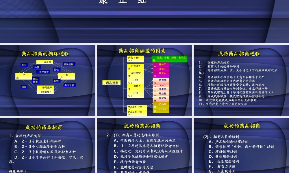 药品招商宝典(康).ppt