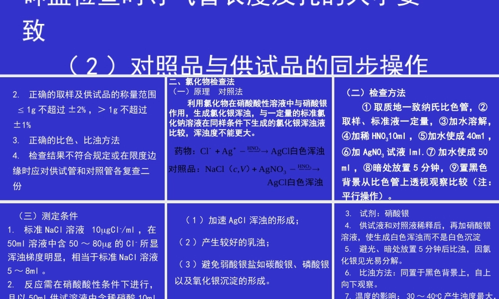 药品杂质检测方法..ppt